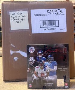 2025 Topps Signature football mega boxes - sealed case of 20