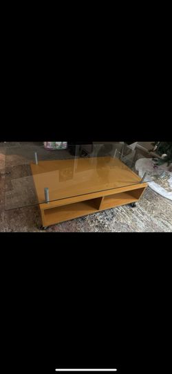Living Room Center Piece Glass Coffee Table