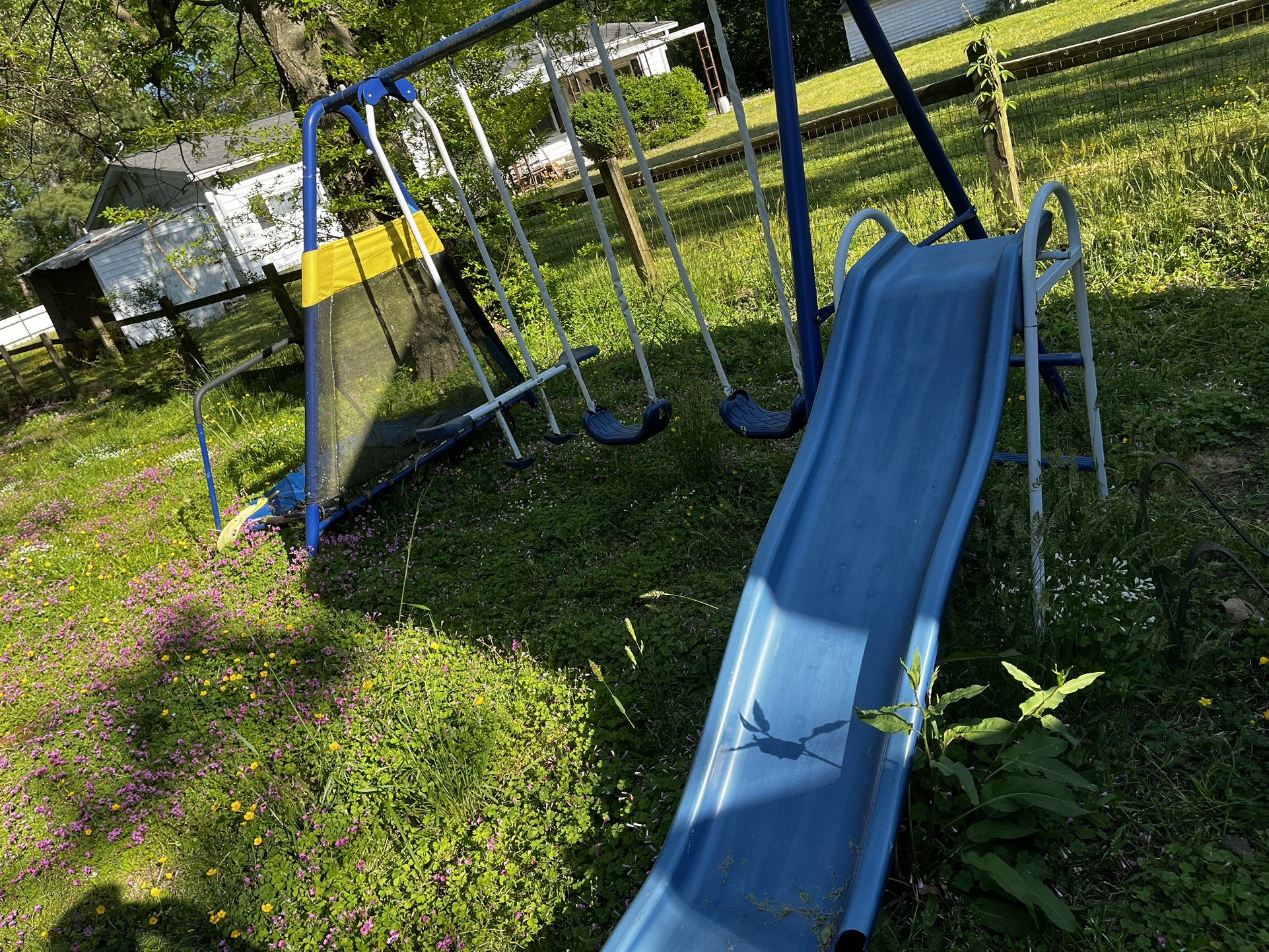 Swing Set With Slide 