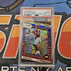 2024 Absolute Jayden Daniels Red White Blue Kaleidoscope Rookie Psa 10