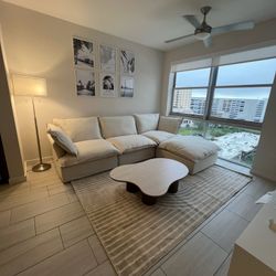 Beige Cloud Sectional (NEW IN BOXES)