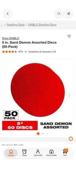 DIABLO
5 in. Sand Demon Assorted Discs (50-Pack)