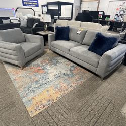 Contemporary Sofa And Chair Set