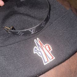 Moncler Beanie And LV Bracelet 