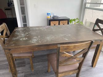 Wood dining set