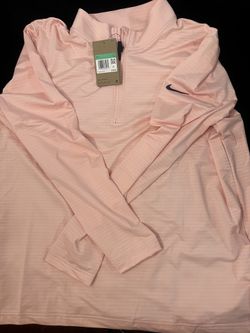 Nike Golf Dri-FIT 1/2 Zip Pullover Mauve Pink Nueva\New