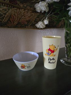 Winnie the Pooh Bowl and Cup