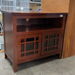 Small TV Stand Television Table With Cabinet Storage Space 