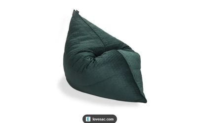 Lovesac, PillowSac Cover: Pine Quilted Velvet CP1582,  New - Open box