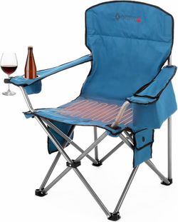 Heated brand new camping chairs