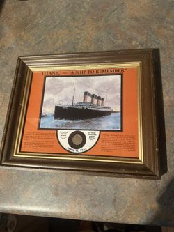 Titanic Picture With Mercury Dime From April 15 1912