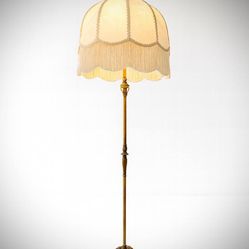American Antique Brass Floor Lamp by Rembrandt, c.1940's - Delivery Available