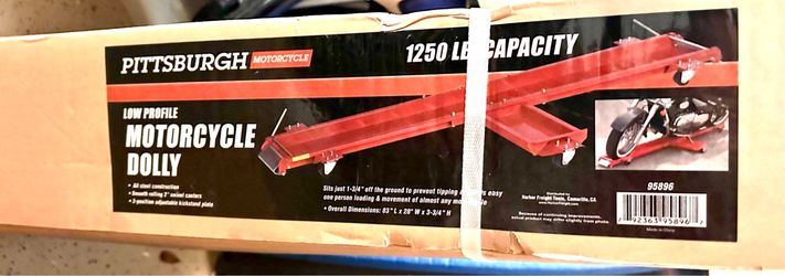 Low profile motorcycle dolly