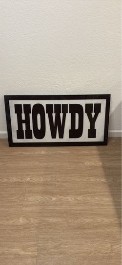 Howdy sign