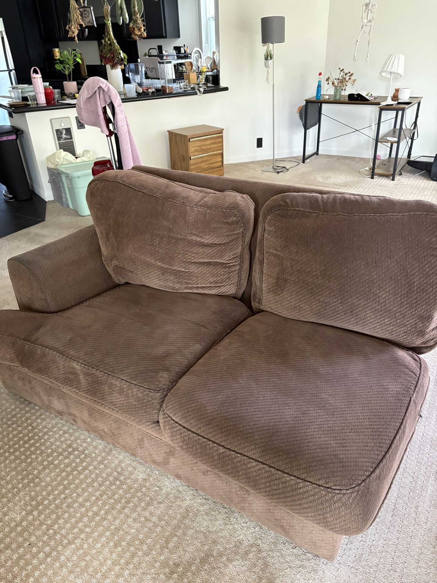 Brown sofa
