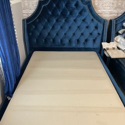 Full Size Bed With Memory Foam Mattress 