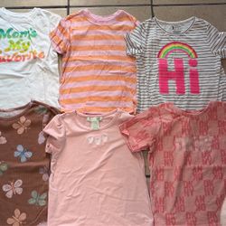 Little Girl Clothes Size 5t Shirt Bundle (6pcs)