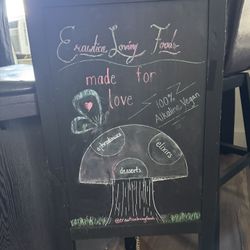 Large Standing Black Chalkboard