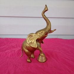 Brass Vintage Circus Elephant