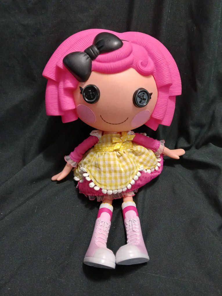 2010 Lalaloopsy Crumbs Sugar Cookie Doll Woth Pink Hair Loose