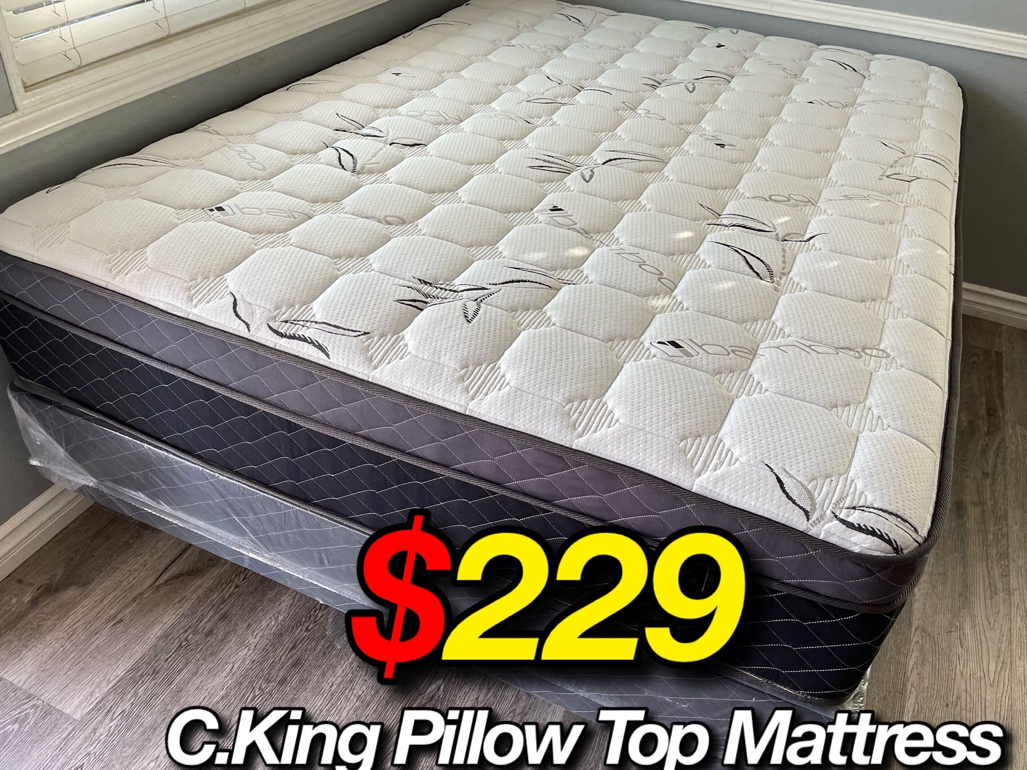 12in KINg or CK LIMITED EDITION Bamboo Orthopedic Comfort Europillow Top Mattress,All Products : American Fashion Style Bags On Sale