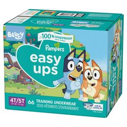 Pampers Easy Ups Training Pants Size 4T/5T 66 Count $29.99
