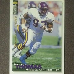 1995 Upper Deck Henry Thomas Minnesota Vikings #210 Football Card Vintage Collectible Sports NFL Collector's Choice