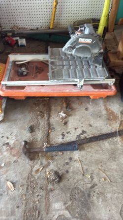 Wet tile saw no