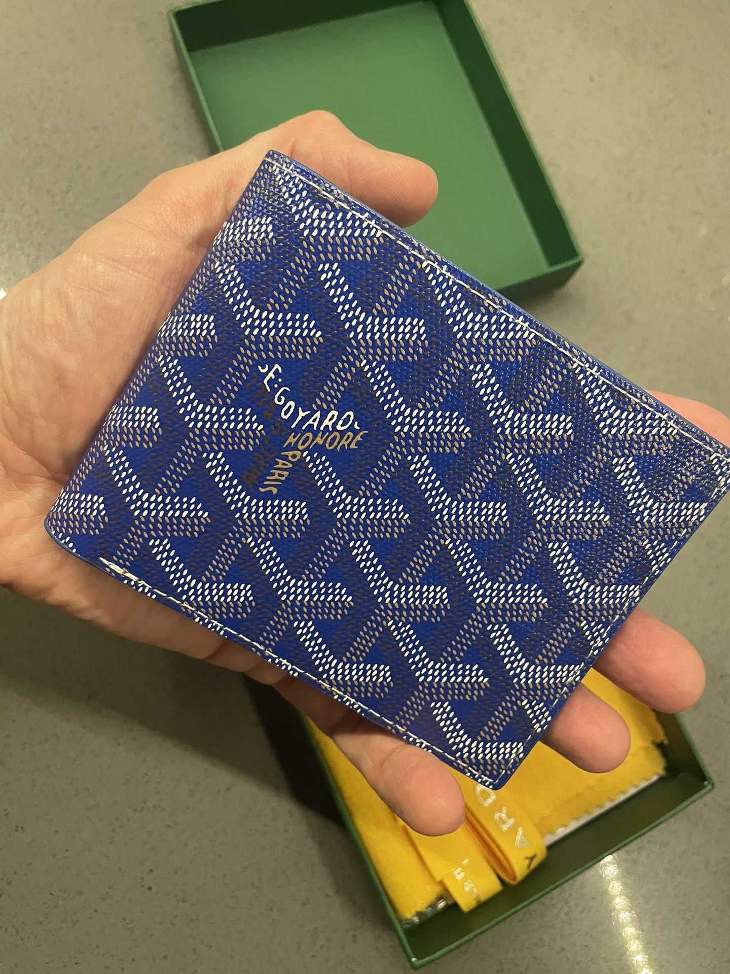GOYARD Victoire Wallet - Blue & Yellow