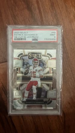 2023 select patrick mahomes ll die-cut silver prism