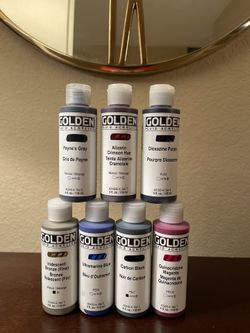 GOLDEN Fluid Acrylics Paint Bundle - Dark N’ Moody