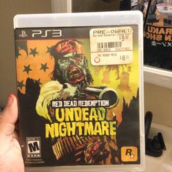 Red Dead Redemption + Undead Nightmare DLC Included PS3!
