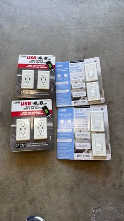 Brand new Feit electric wall outlets