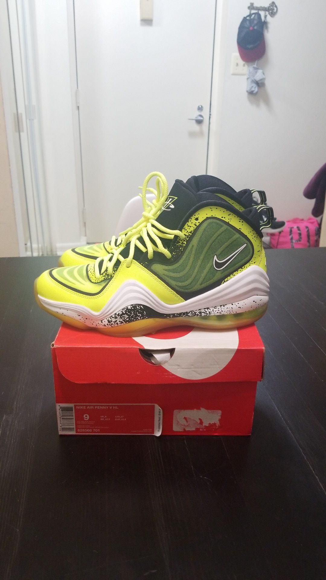 Nike penny 5 highlighter size 9