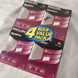 4-Pack Philips DuraMax 40-Watt G25 Vanity Bulbs 