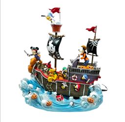 Disney Halloween Animated Pirate Ship With Lights And Sounds
