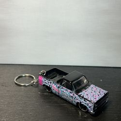 Hotwheels 83 Silverado Keychain Blackwidow 