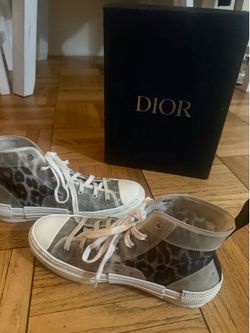 Dior leopard trainers