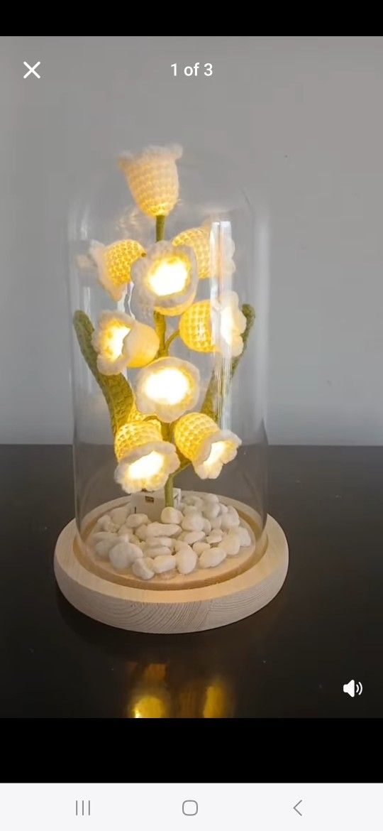 Crochet Lily Of The Valley Lamp