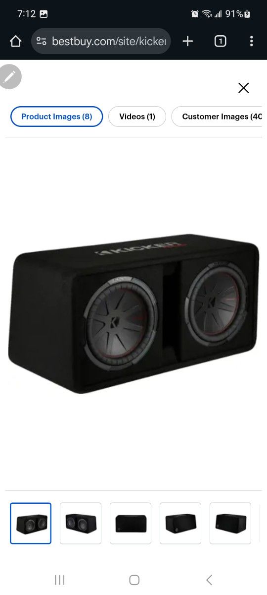 Kicker Amp & 2 12" Speakers 