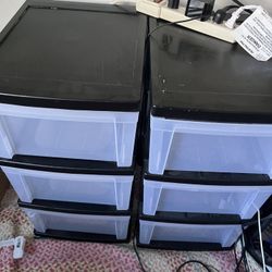 Plastic Drawers Set