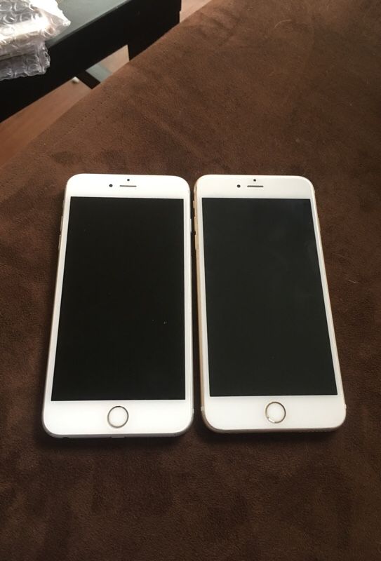 IPhone 6s Plus 64GB one Sprint and one T-Mobile/Metro