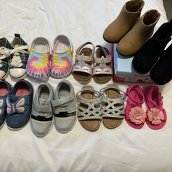 Toddler Girl Shoe and Boots Lot 