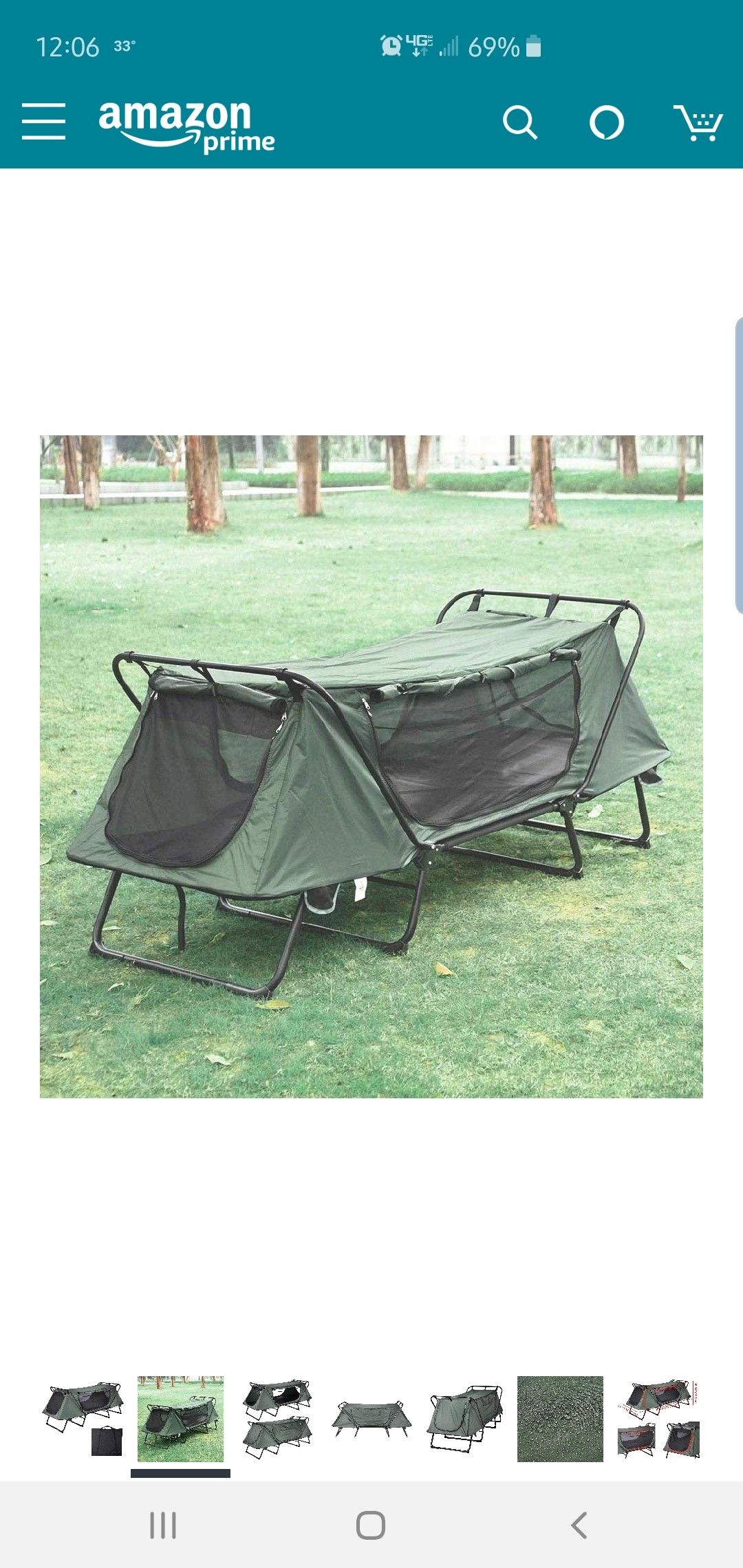 Tent, over ground cot tent