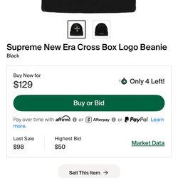 Supreme beanie triple cross