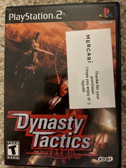 Dynasty Tatics - Playstation 2 