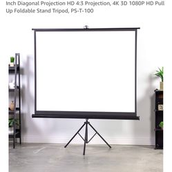 VIVO 100 inch Portable Indoor Outdoor Projector Screen,