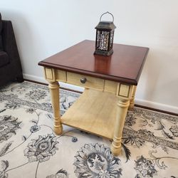 Brand New Large Wood End Table 