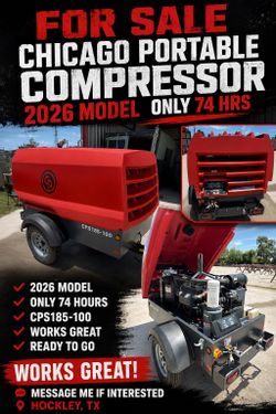 Chicago Pneumatic CPS185-100 Portable Air Compressor