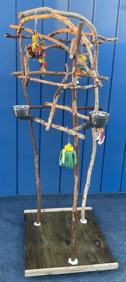 African Grey - Amazon Parrot Custom Perch Tree ,.. A Birdee Must Have!!